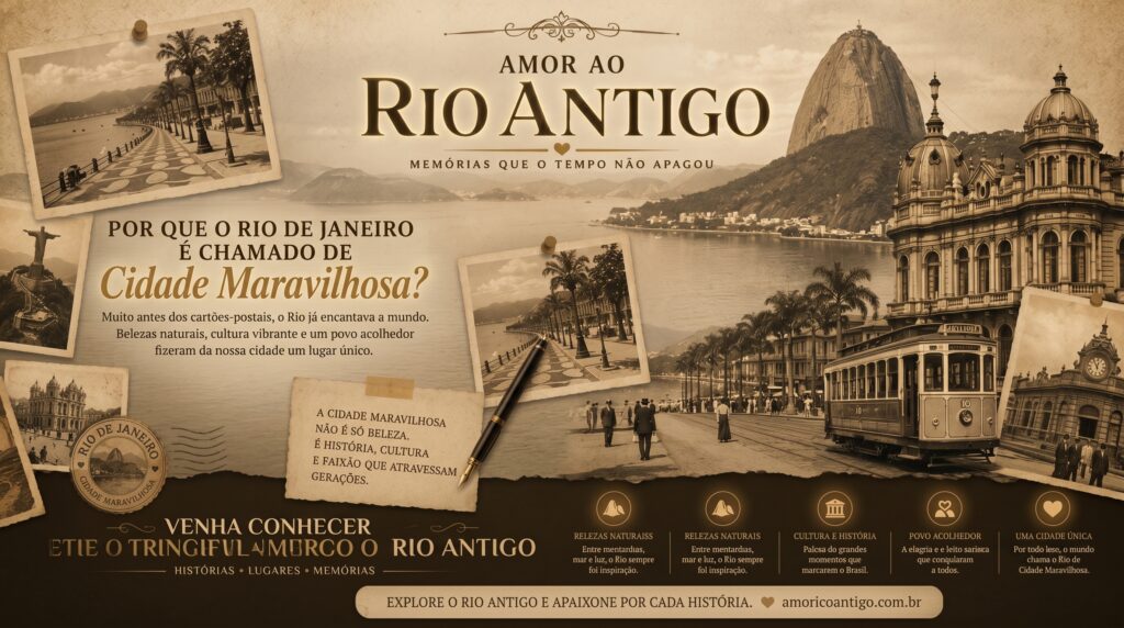 Por que o Rio de Janeiro é chamado de Cidade Maravilhosa?